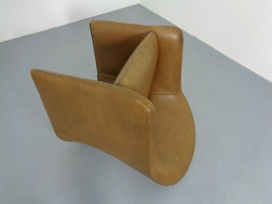 photo vinterior Mid Century German Leather Cocktail Chairs From Walter Knoll, 1960s, Set Of 2