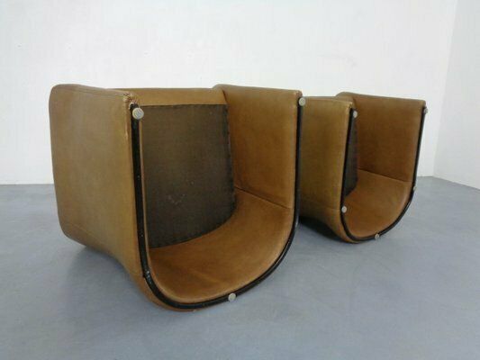 photo buy Mid Century German Leather Cocktail Chairs From Walter Knoll, 1960s, Set Of 2