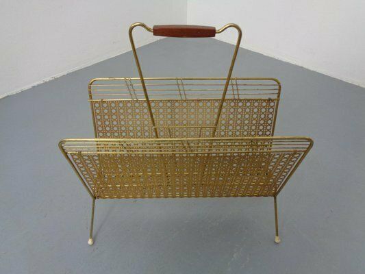 photo furniture French Metal Magazine Rack, 1960s
