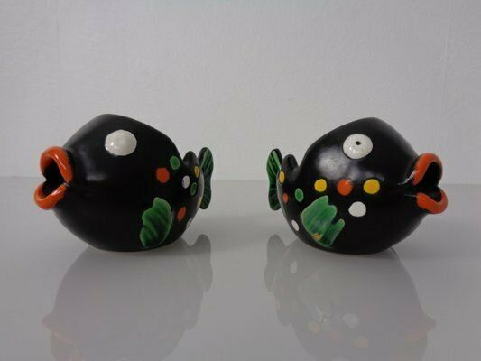 Ceramic Fish Ashtrays From Zell Schmider, 1960s, Set Of 2 photo for sale