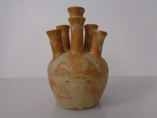 German Studio Ceramic Mushroom Vase By Lu & Gerd Grove, Lübeck, 1960s photo for sale