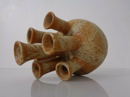 photo vinterior German Studio Ceramic Mushroom Vase By Lu & Gerd Grove, Lübeck, 1960s
