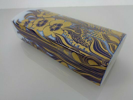 photo vinterior Pop Art Hutschenreuther Cobalt Porcelain Vase By Hermann Schwahn, Germany, 1960s