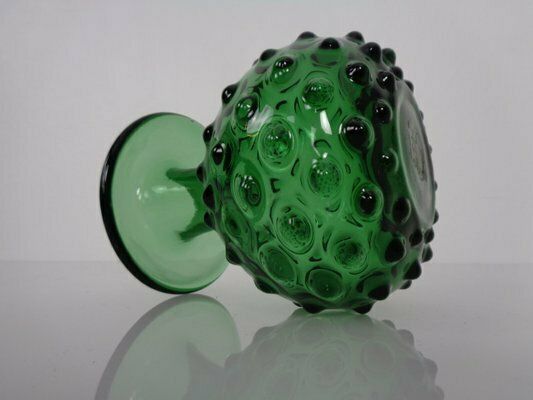 photo furniture Italian Green Bubble Glass Vase By Empoli, 1960s, Set Of 3