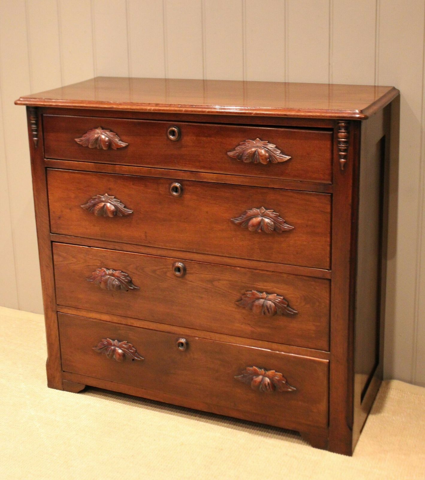 photo furniture Late 19th Century Walnut Chest Of Drawers