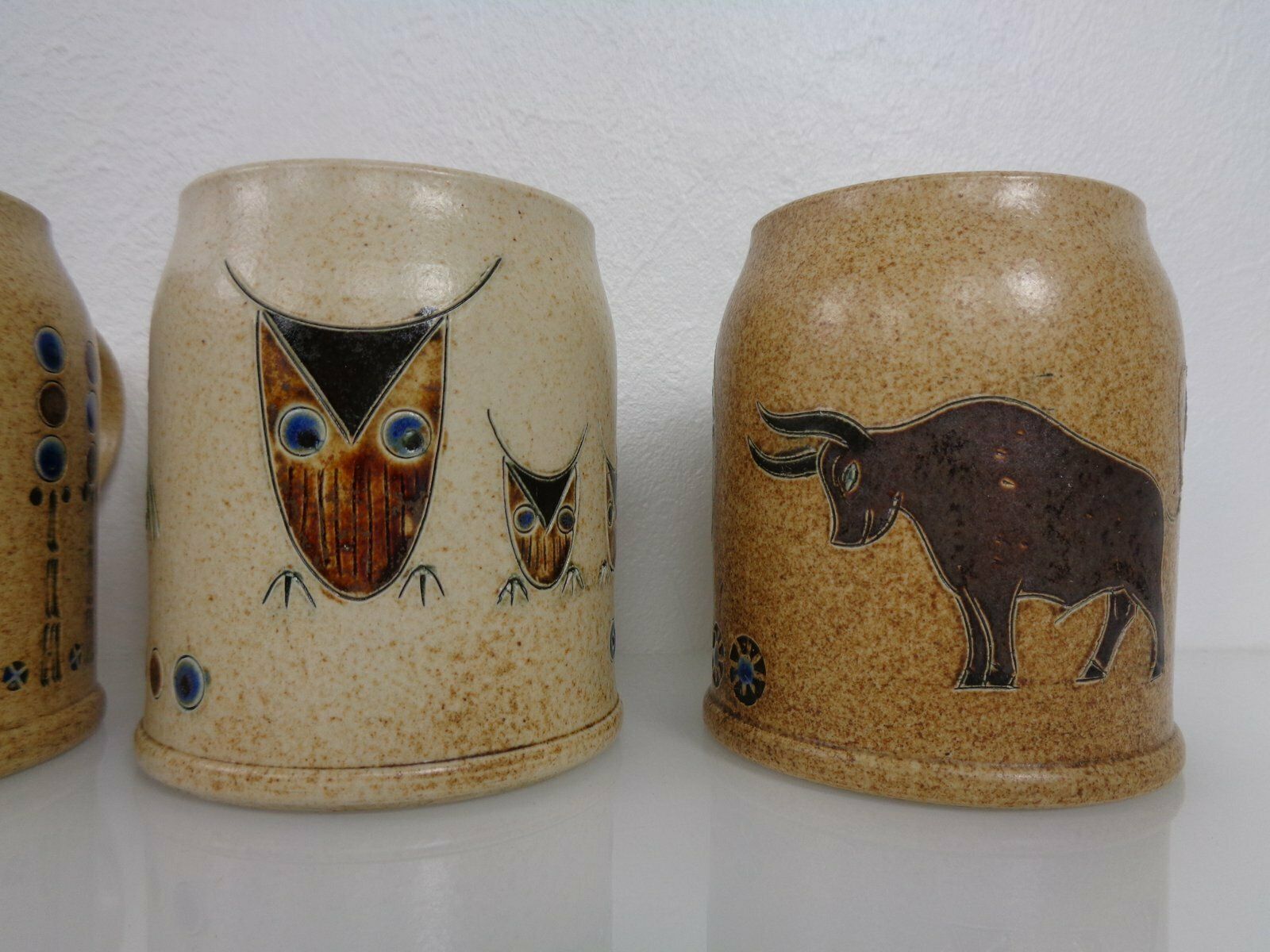 Studio Ceramic Breakfast Plates & Coffee Mug By Heinz Theo Dietz, 1960s, Set Of 12 photo buy