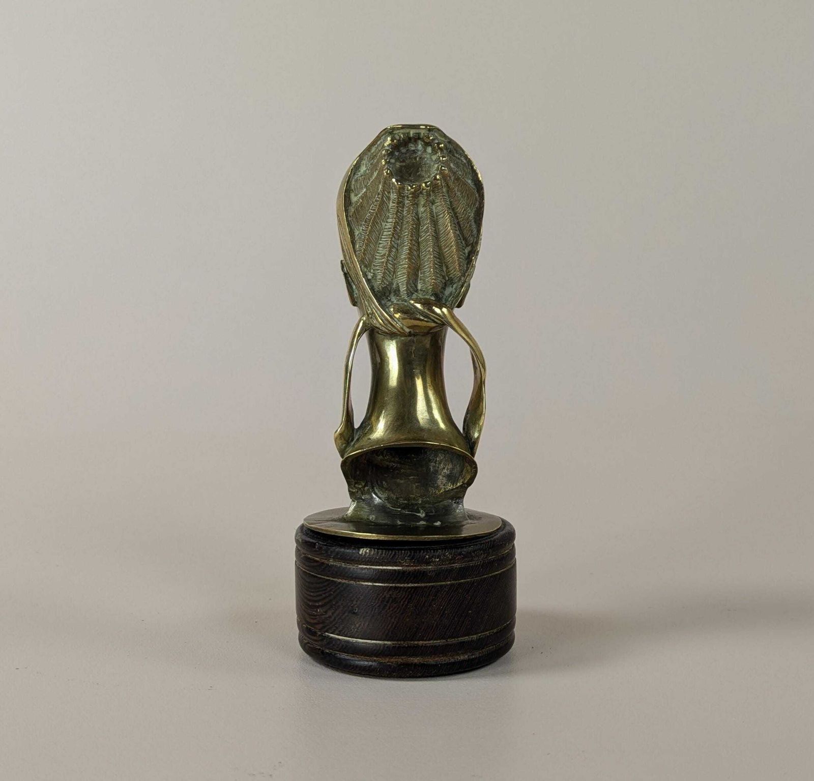 photo for sale Vintage French Bronze Female Bust Sculpture In The Manner Of Aslan, Gilt Bronze Art Statuette