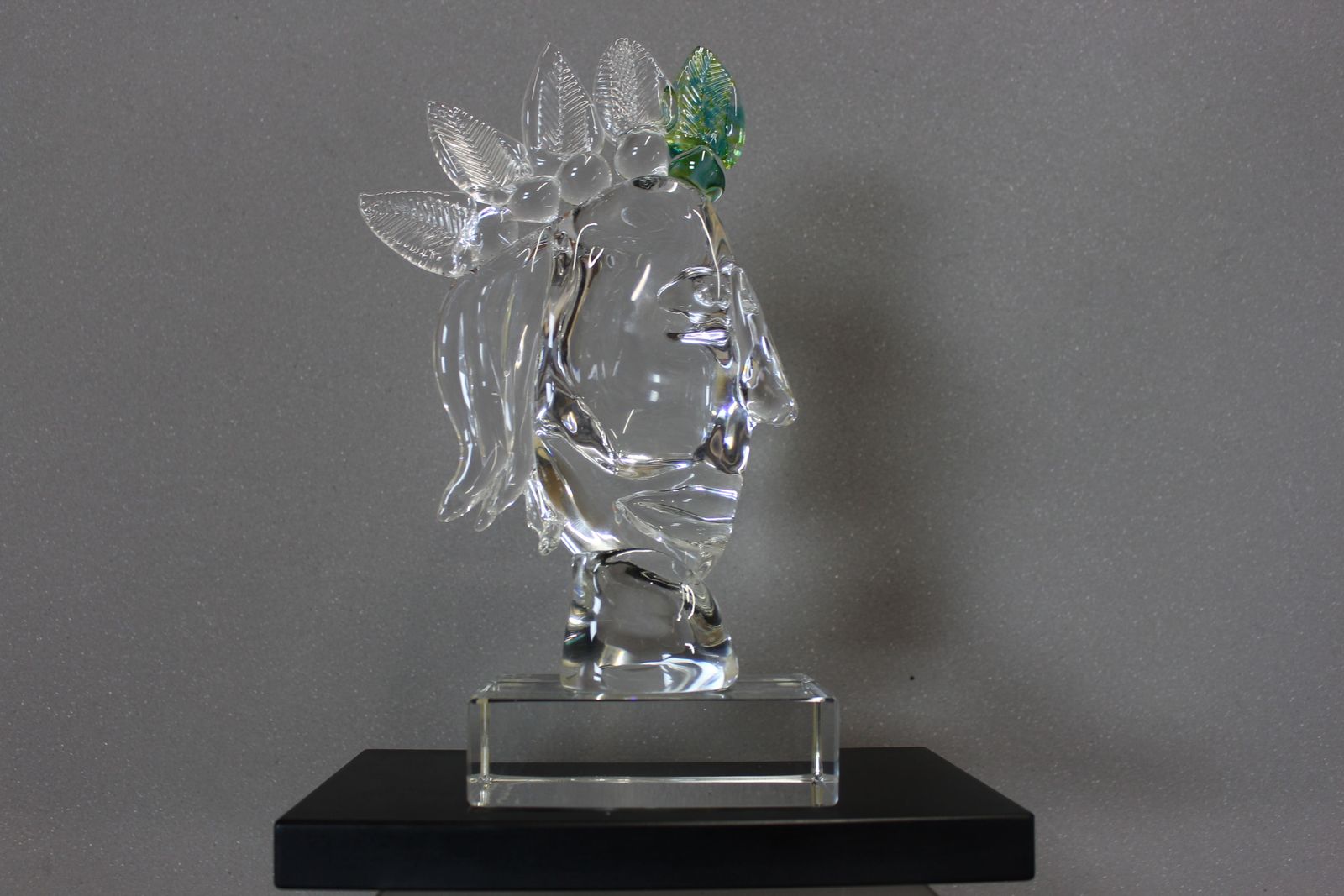 Unique Glass Sculpture By Carlos Pebaque Of Gullaskruf Of Sweden