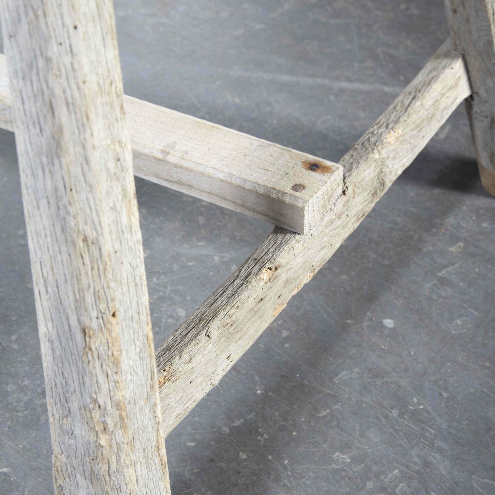 19th Century Original French Washing Table Scrubbed And Bleached Top photo vinterior