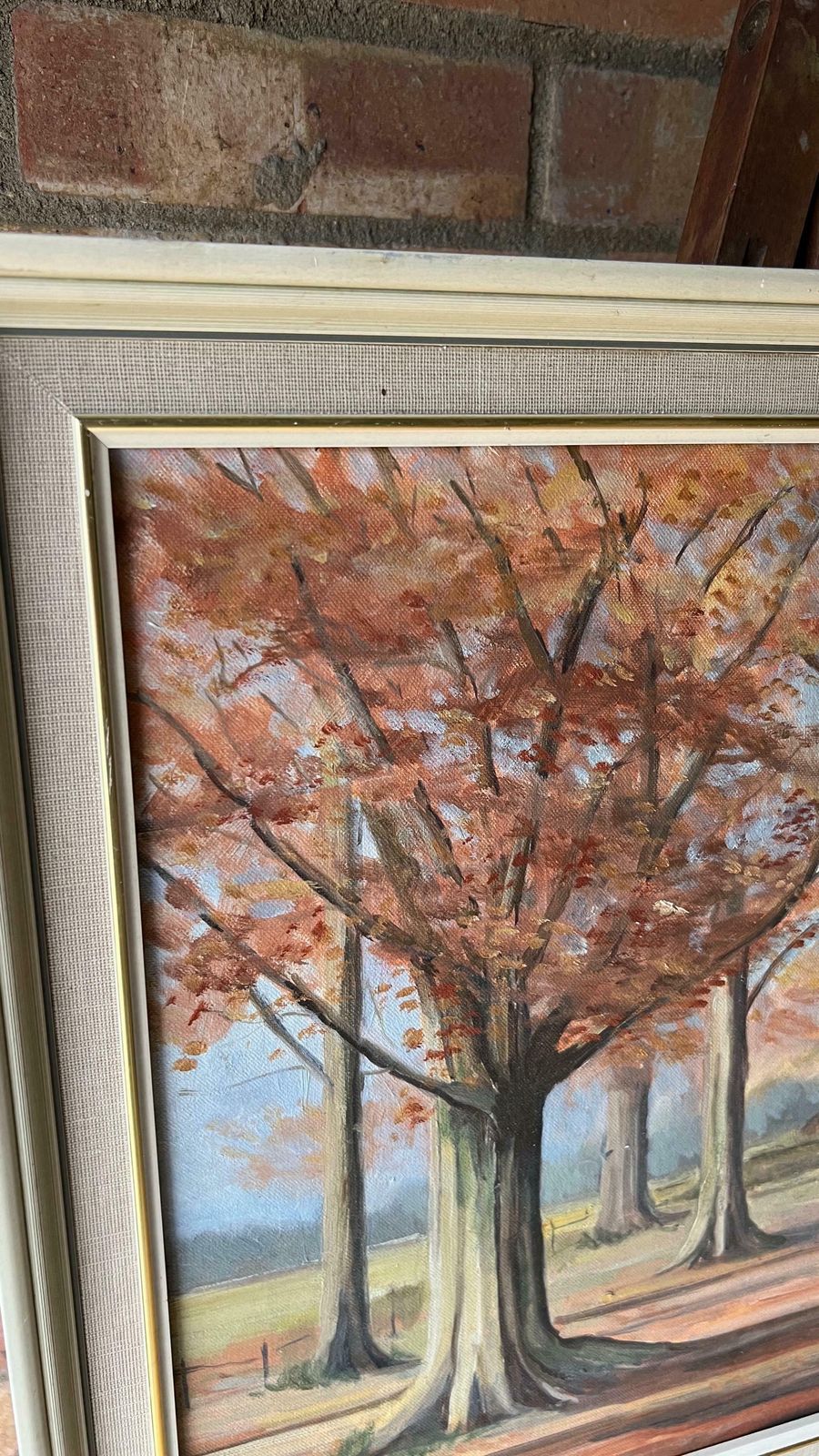 Original Mid Century Landscape Oil Painting Ashridge Beeches By Jeanne Hope photo 179.0