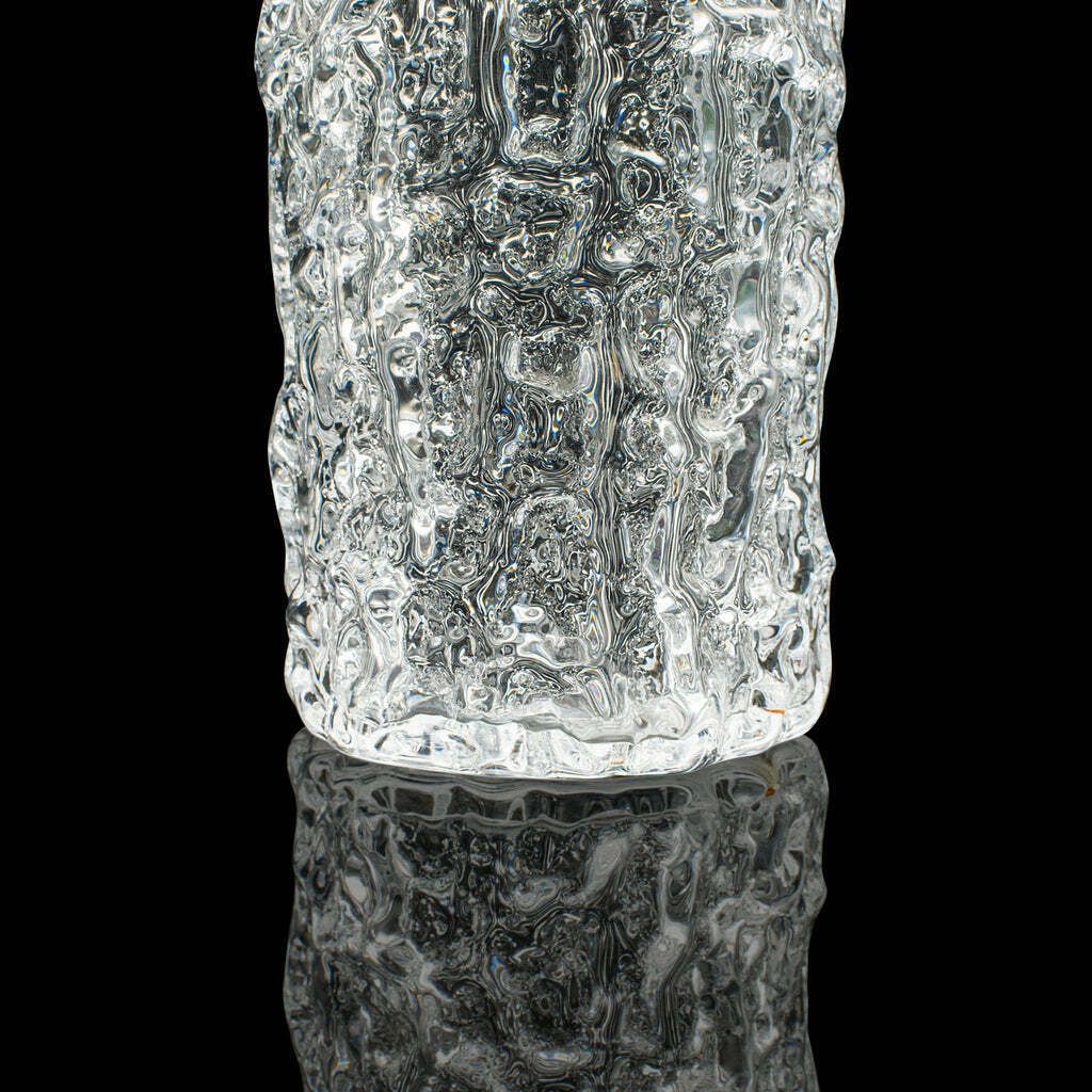 595.0 Vintage Spirit Decanter, Italian, Art Glass, Glacier Finish, Liqueur, Aperitif photo