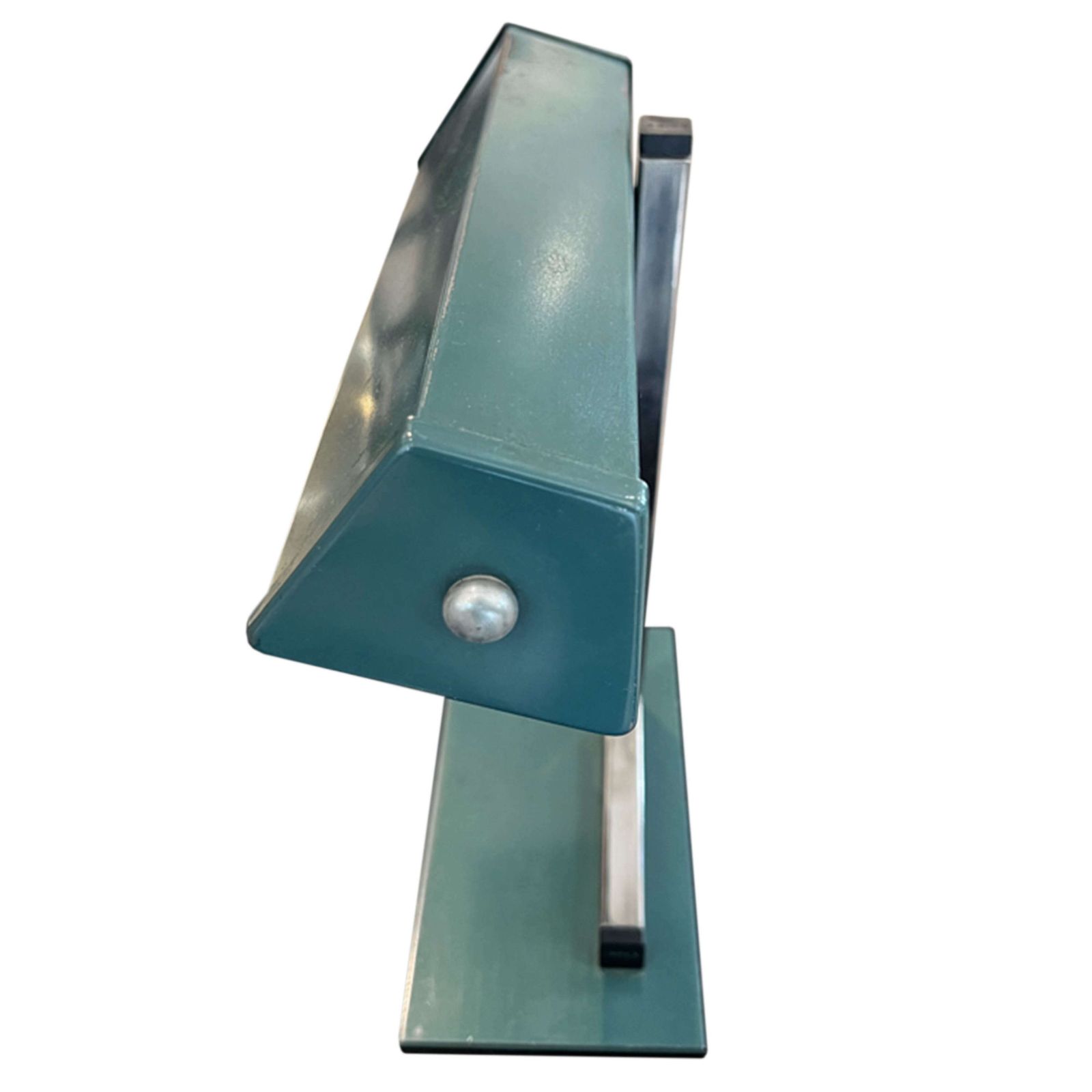 Small French 1960s Green Banker's Lamp photo furniture