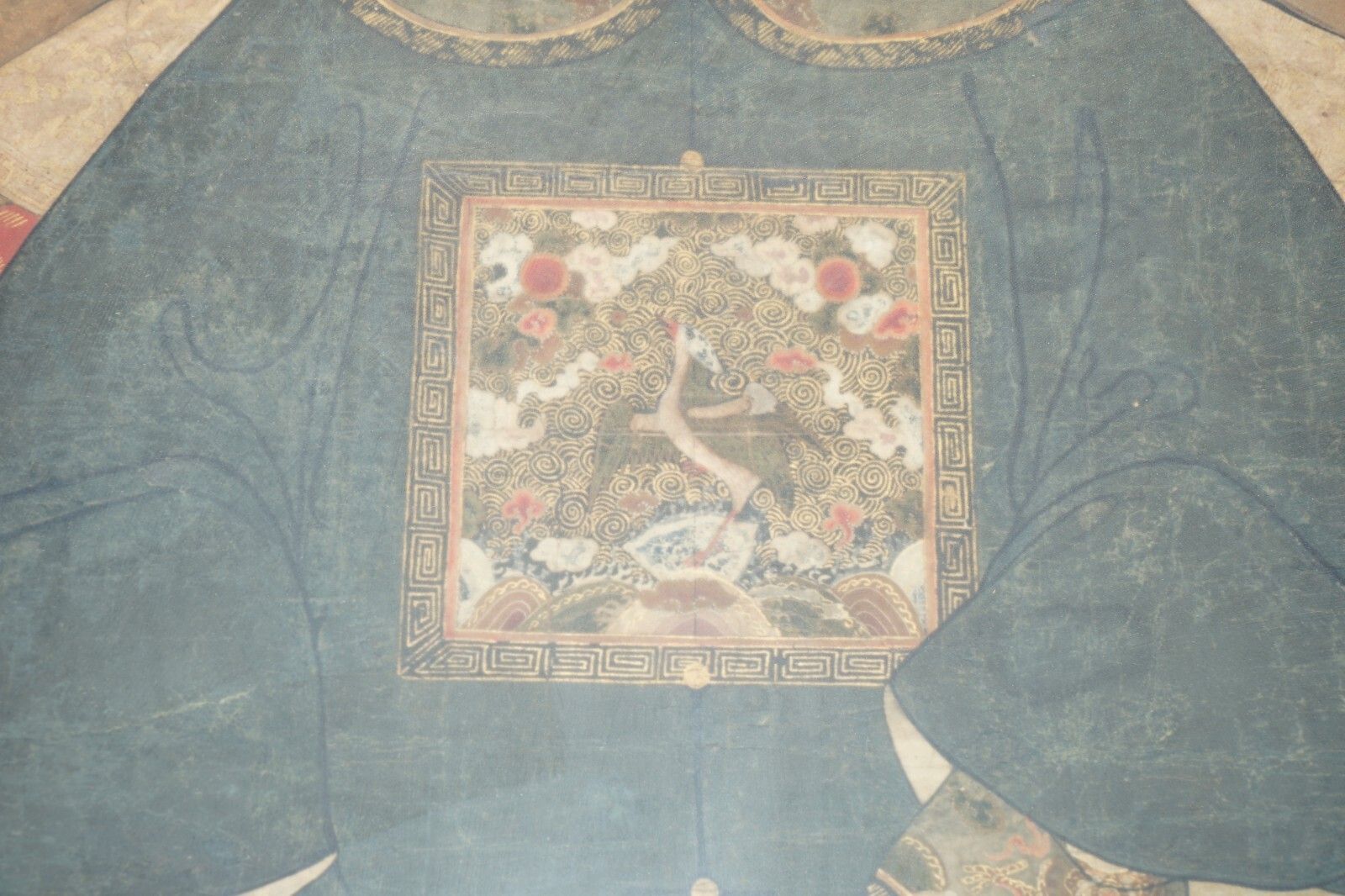 Fine & Collectable Antique Cir 1860 Chinese Ancestral Portrait In Museum Frame photo buy