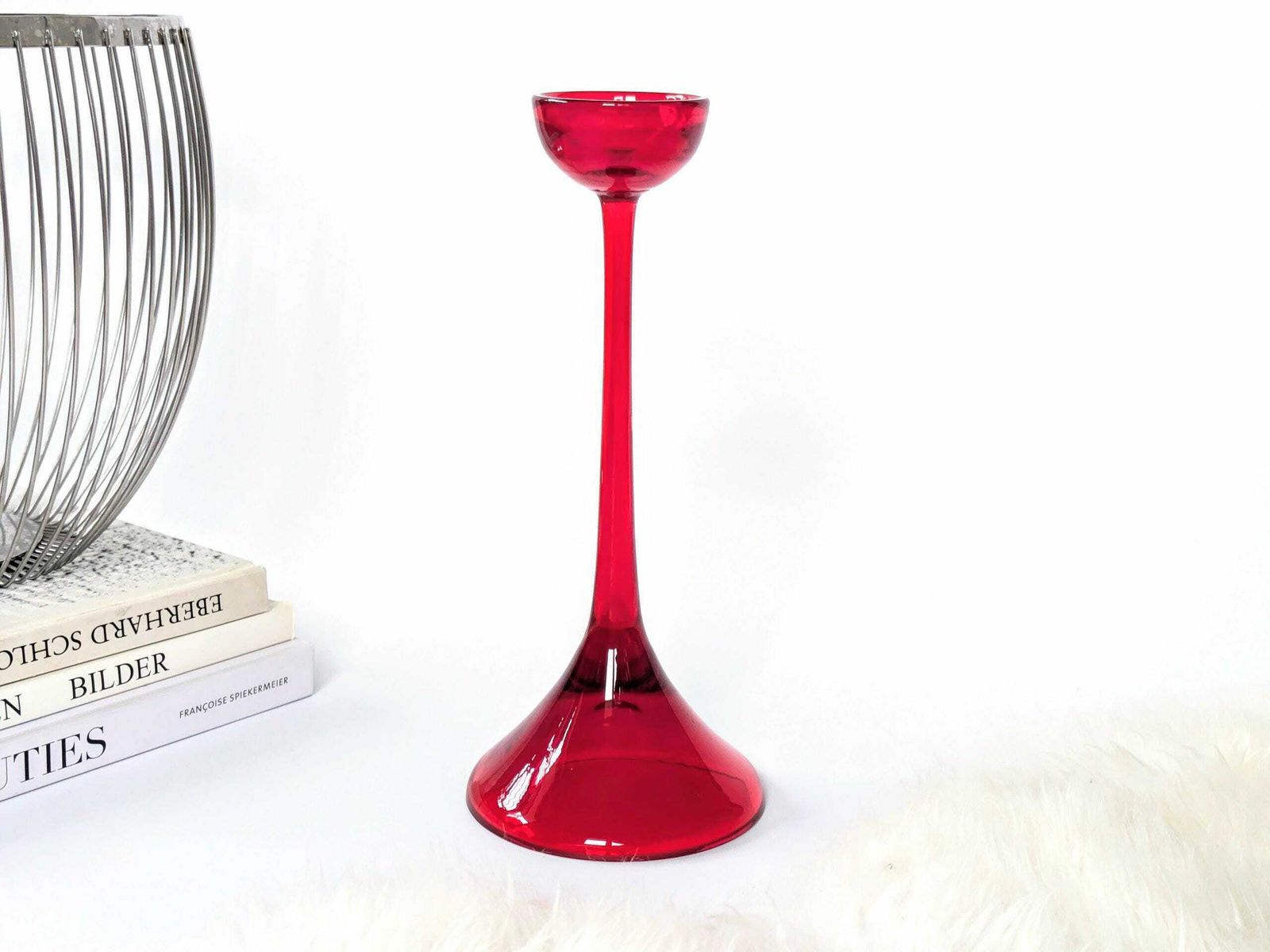 Glass Candlestick | Cari Zalloni Wmf | 1970's