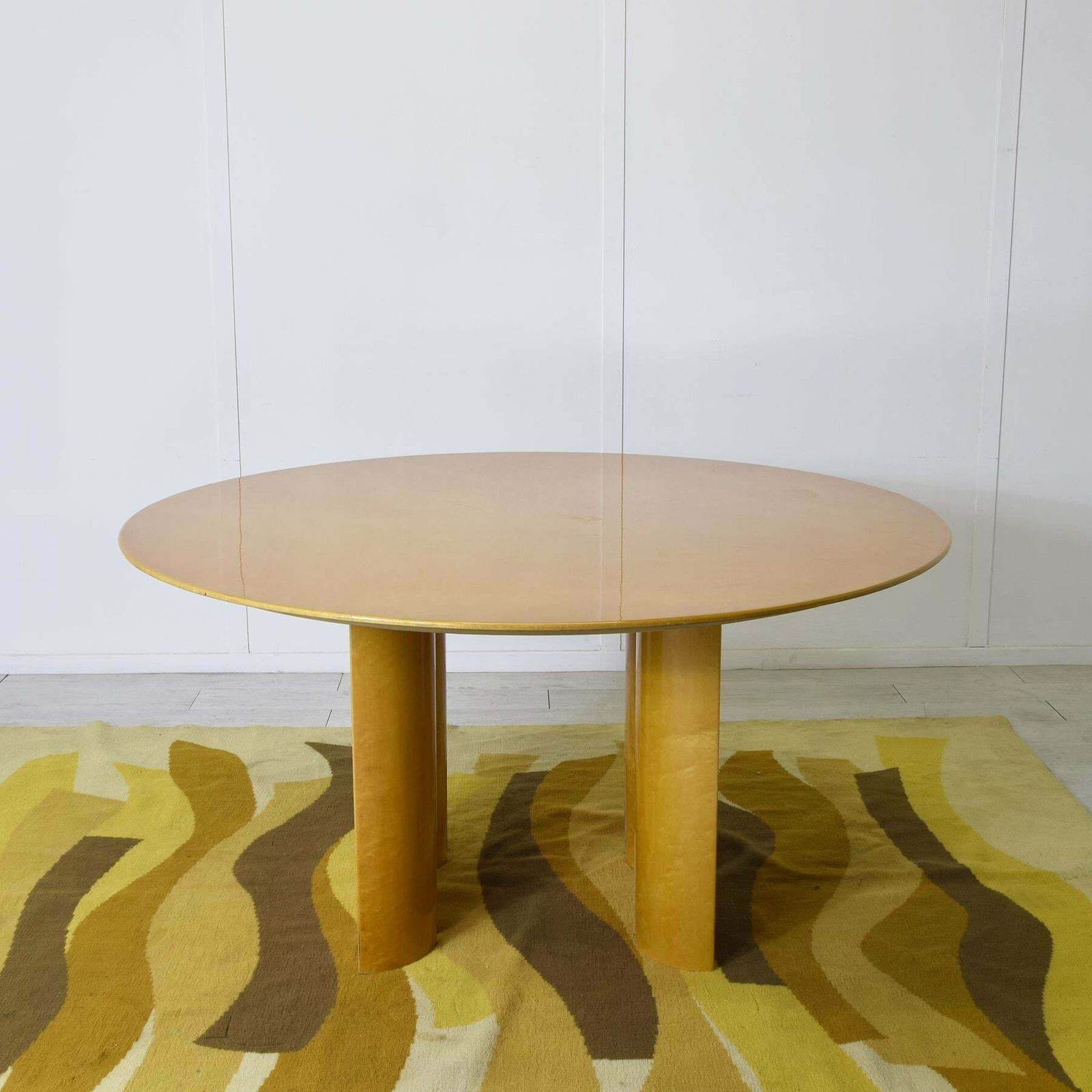 Giovanni Offredi Round Table For Saporiti Italia 1980s. photo for sale
