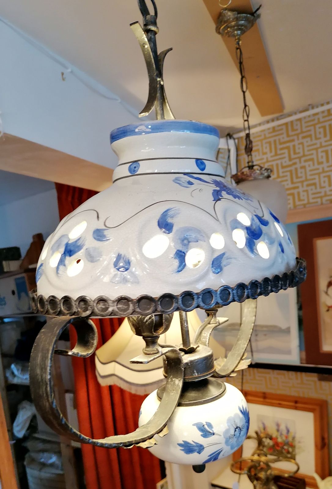 Vintage Pendant Light    Superb Dutch Design. Lovely!   £125 Ref 5190 photo for sale