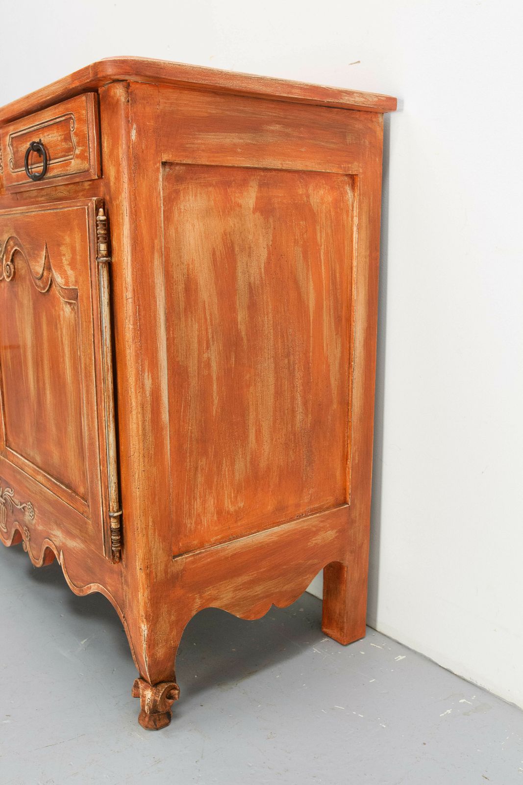 2300.0 Antique Sideboard Dresser French Louis XV Carved Walnut Buffet, 19th Century photo
