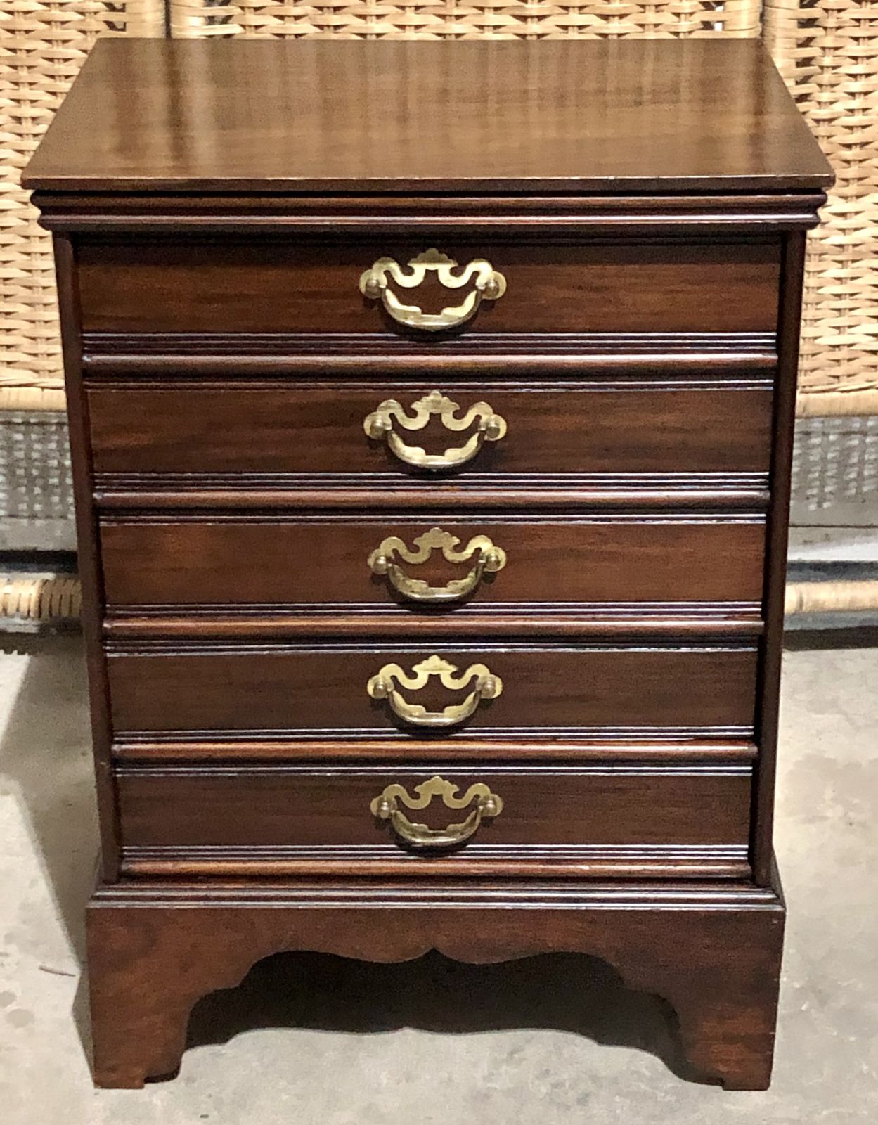 Handsome Antique Dwarf Music Cabinet / Small Music Chest photo buy