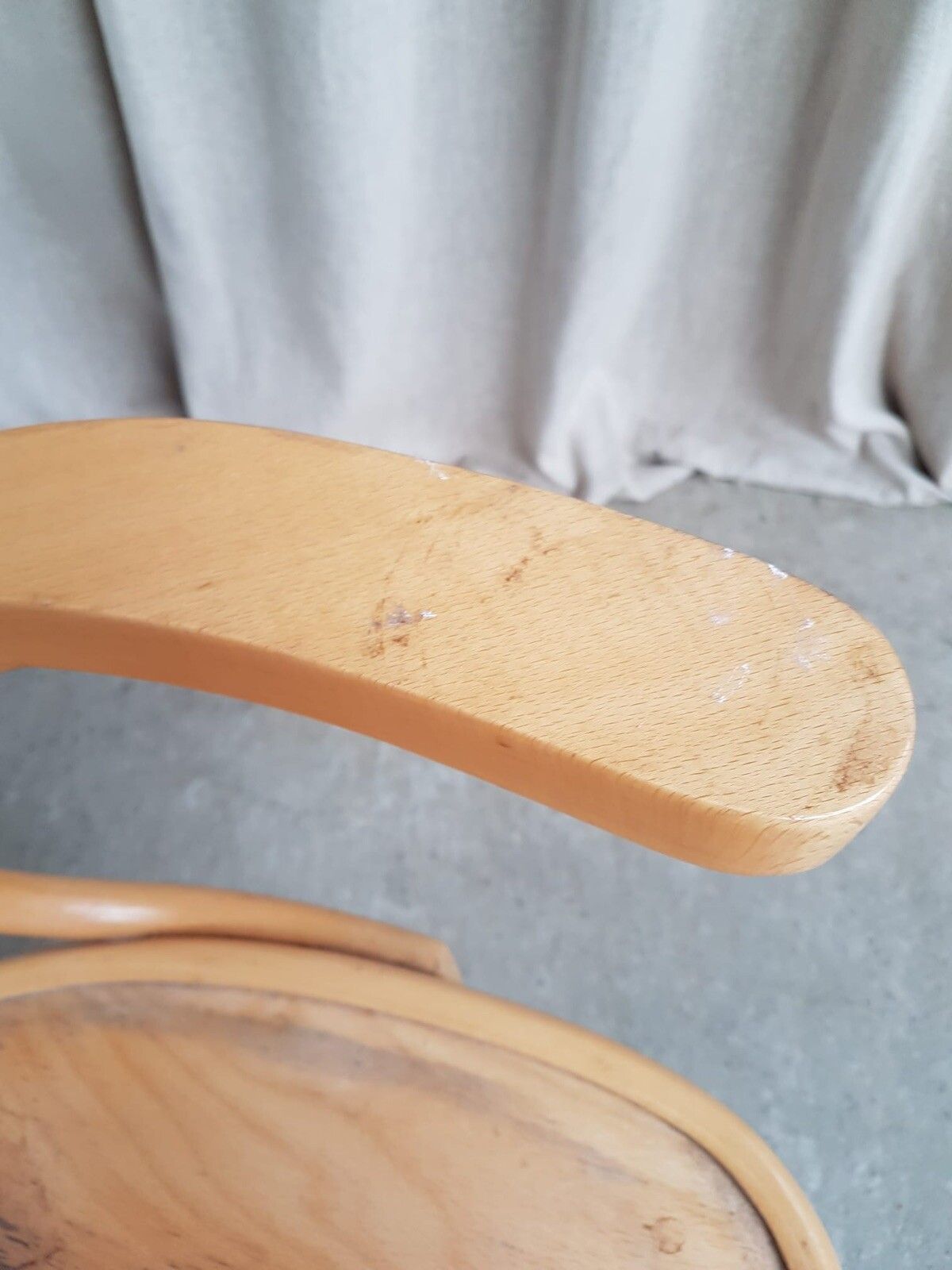 photo buy Vtg Early Mid Century Side Occasional Desk Swivel Chair Danish Scandi Retro R619