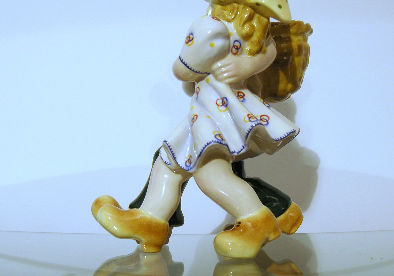 Artistic Ceramic C.I.A. Manna Torino   Mod. " Allegro Ritorno " Italy 1940 photo Home Decor