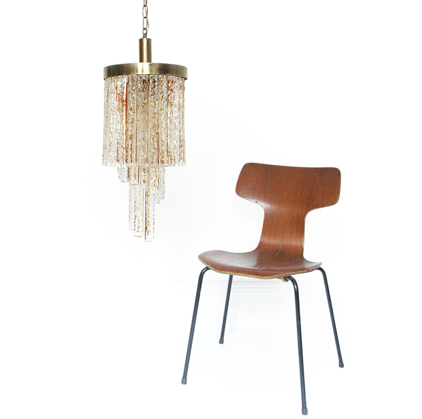 1950s Italian Spiral Chandelier In Murano Glass By Mazzega photo furniture
