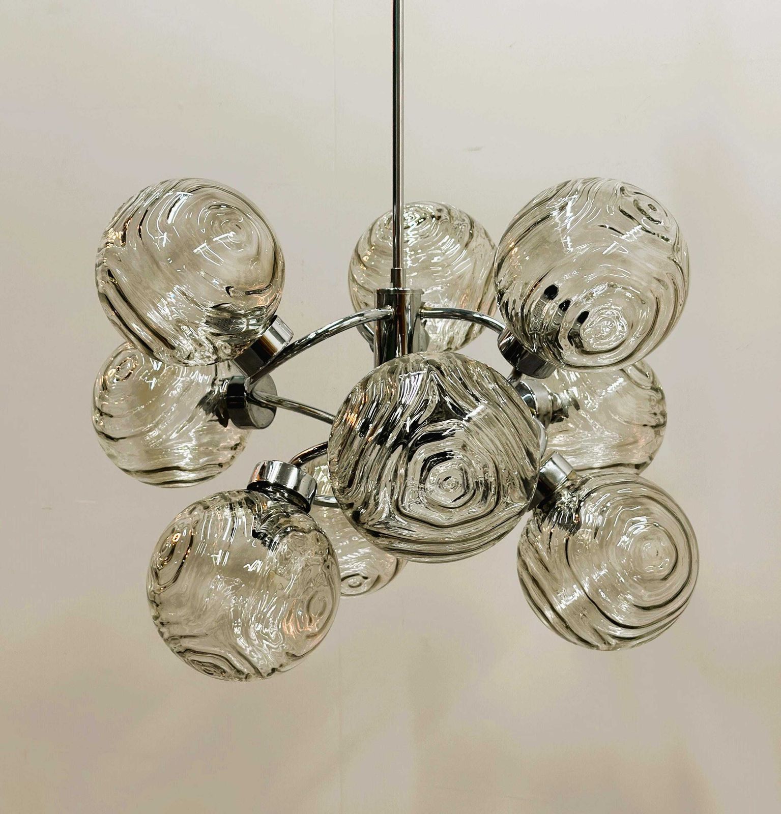German Space Age Orbital Chandelier By Fischer Leuchten, 1970s. Germany photo buy