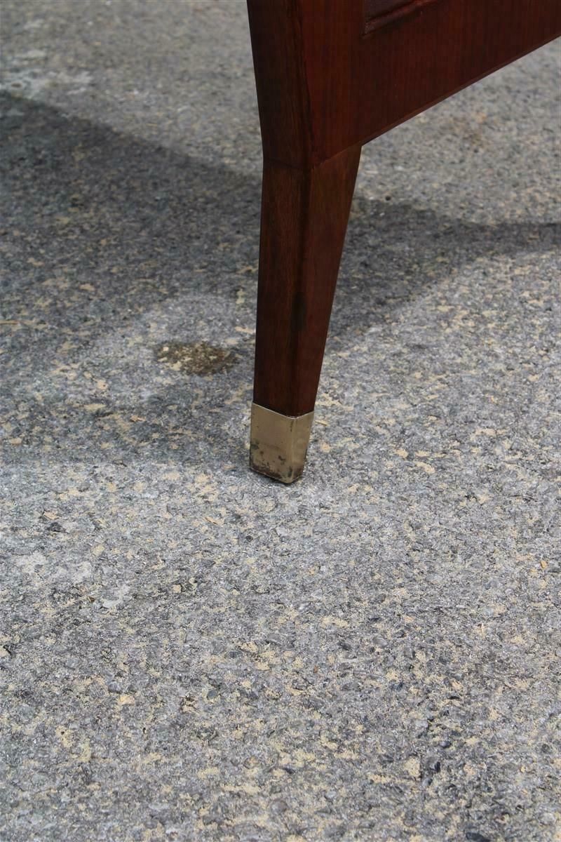Small Walnut And Laminate Desk With Drawers Gio Ponti 1950 With Authentication photo buy