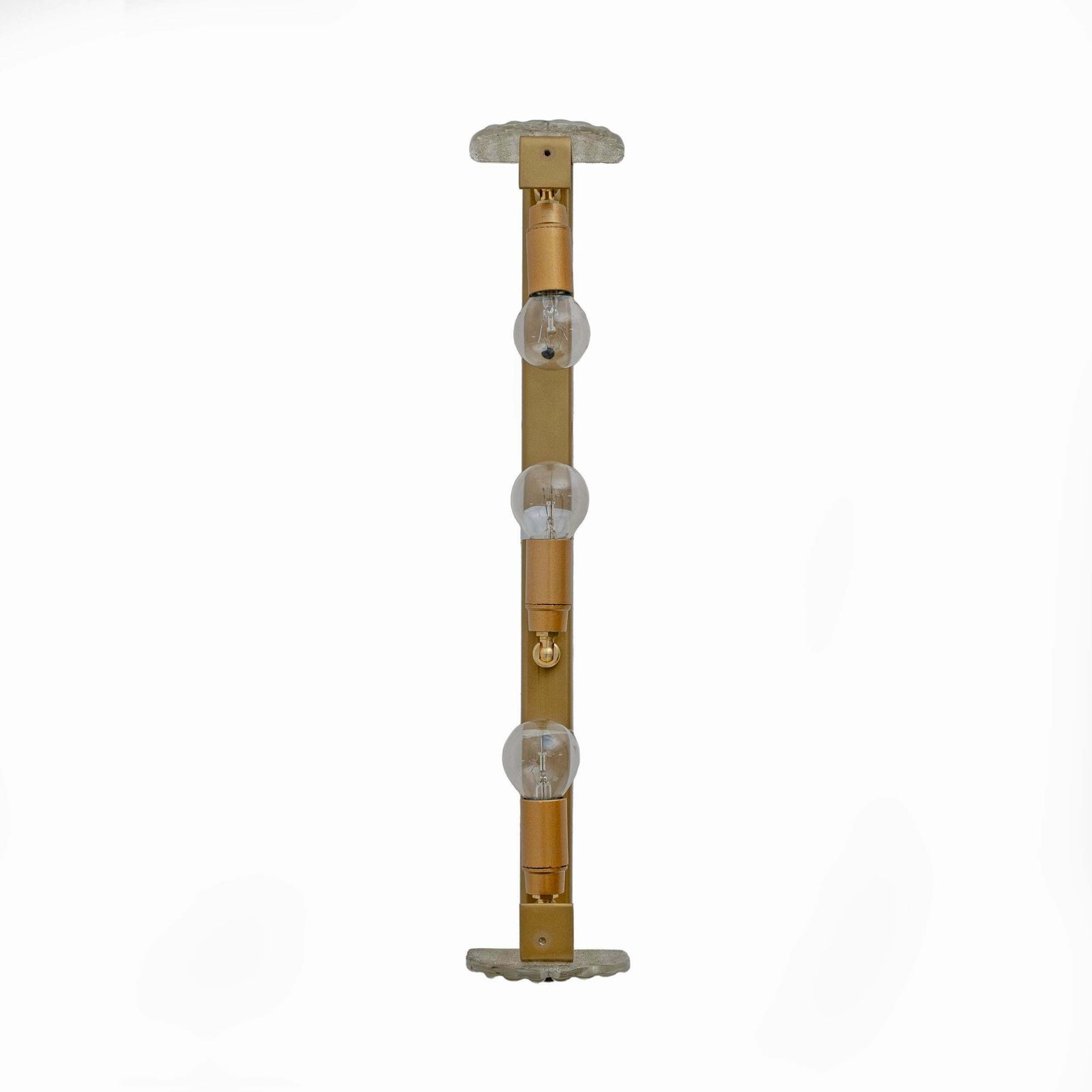 photo for sale Pair Of Barovier & Toso Style Modern Murano Glass Smoked Twisted Sconces / Cm H50