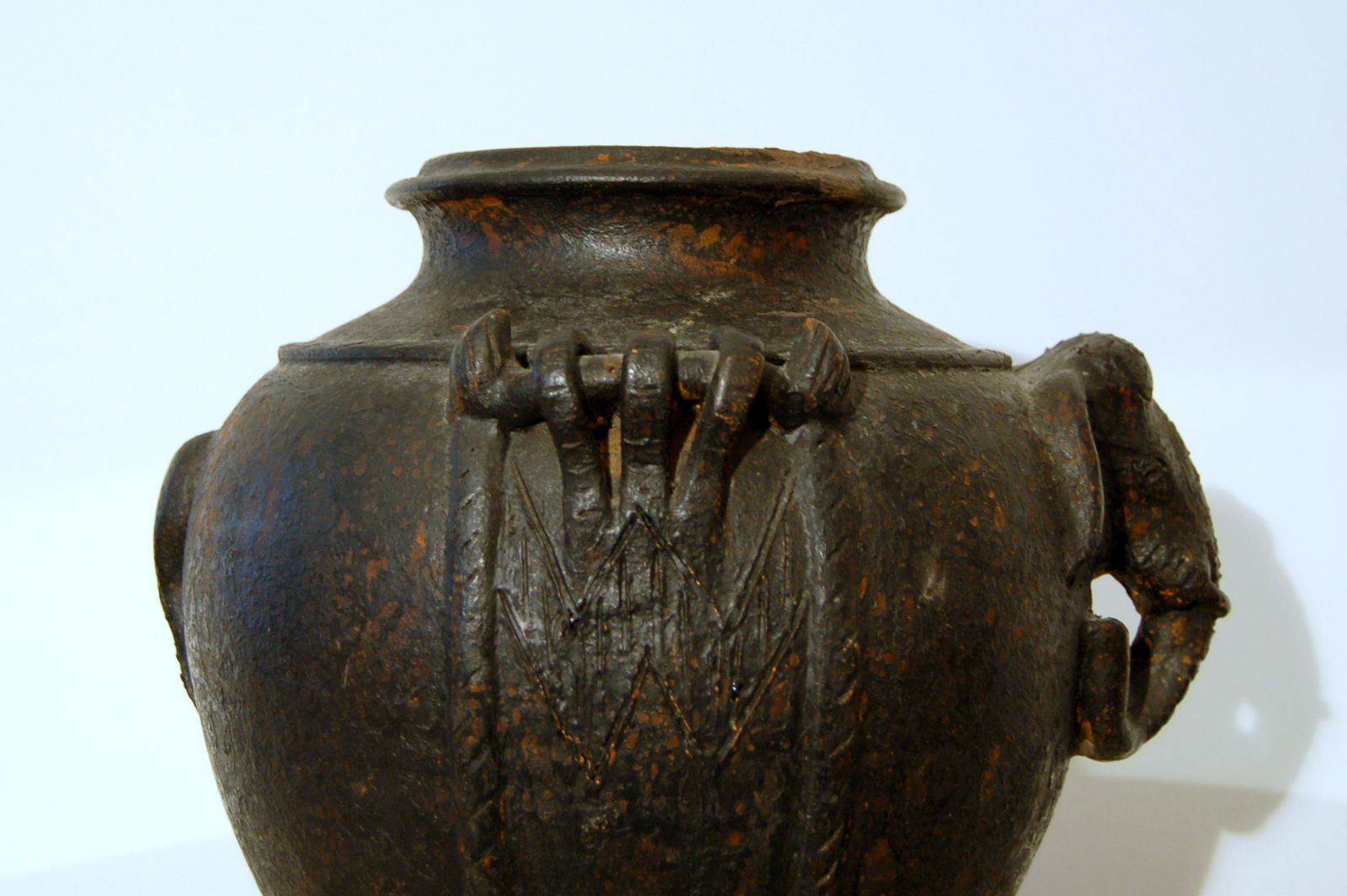 Vase Khmer Empire 11 Th / 12 Th Century / Angkor Period photo vintage