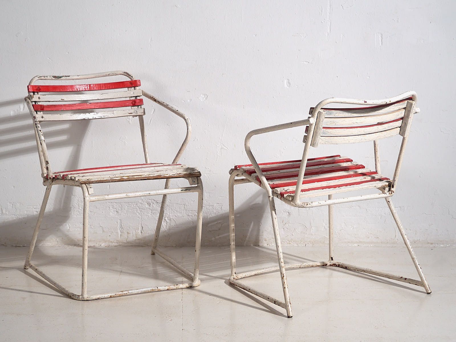 Antique Outdoor Chairs (C.1920). Set Of 2 Pieces photo furniture