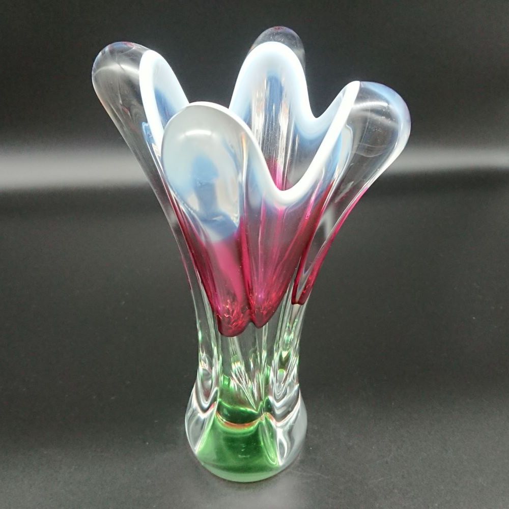 Art Glass Vase By Josef Hospodka For Chribska Glassworks photo 98.0