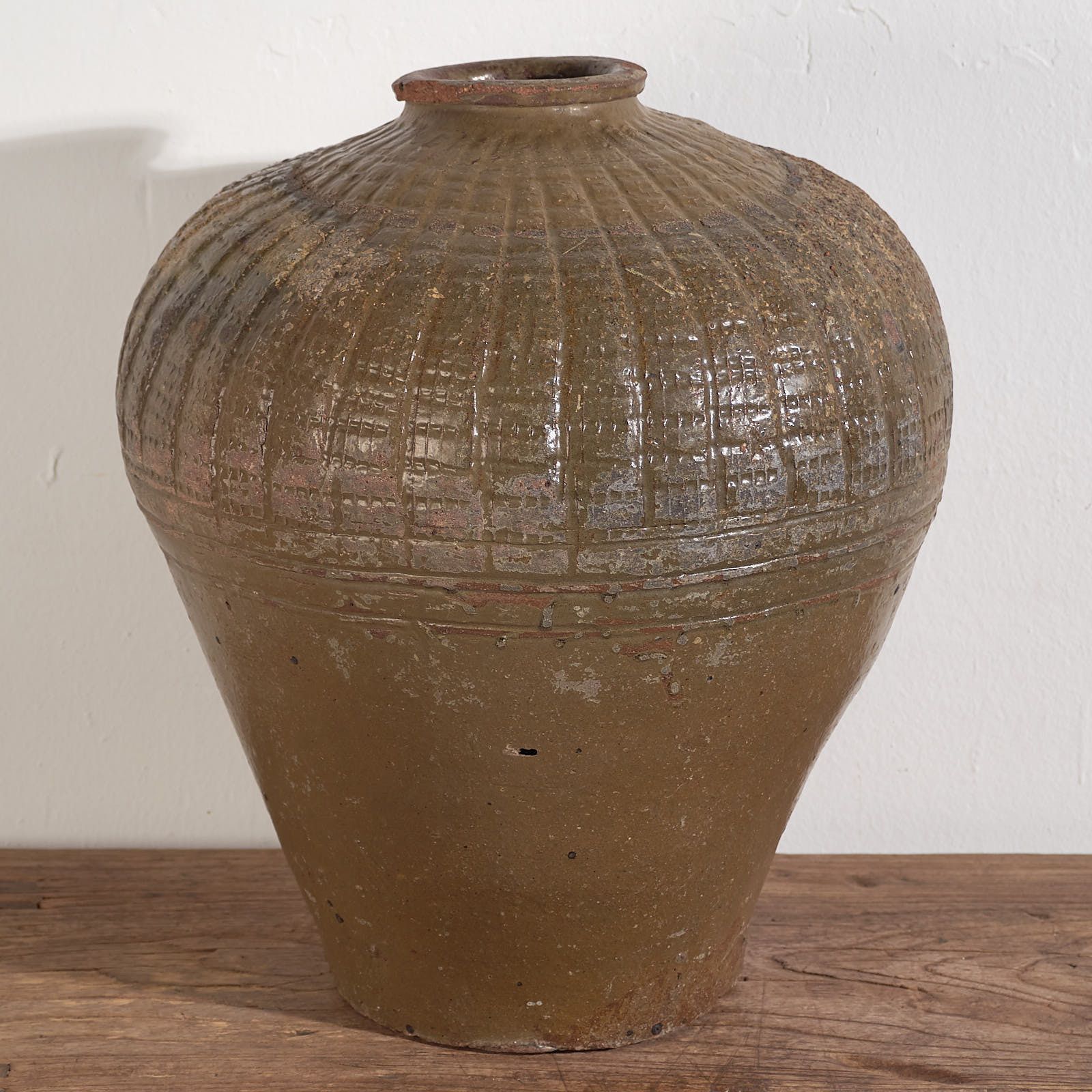 Antique Wabi Sabi Style Ceramic Vase (C.1900) #1 photo buy