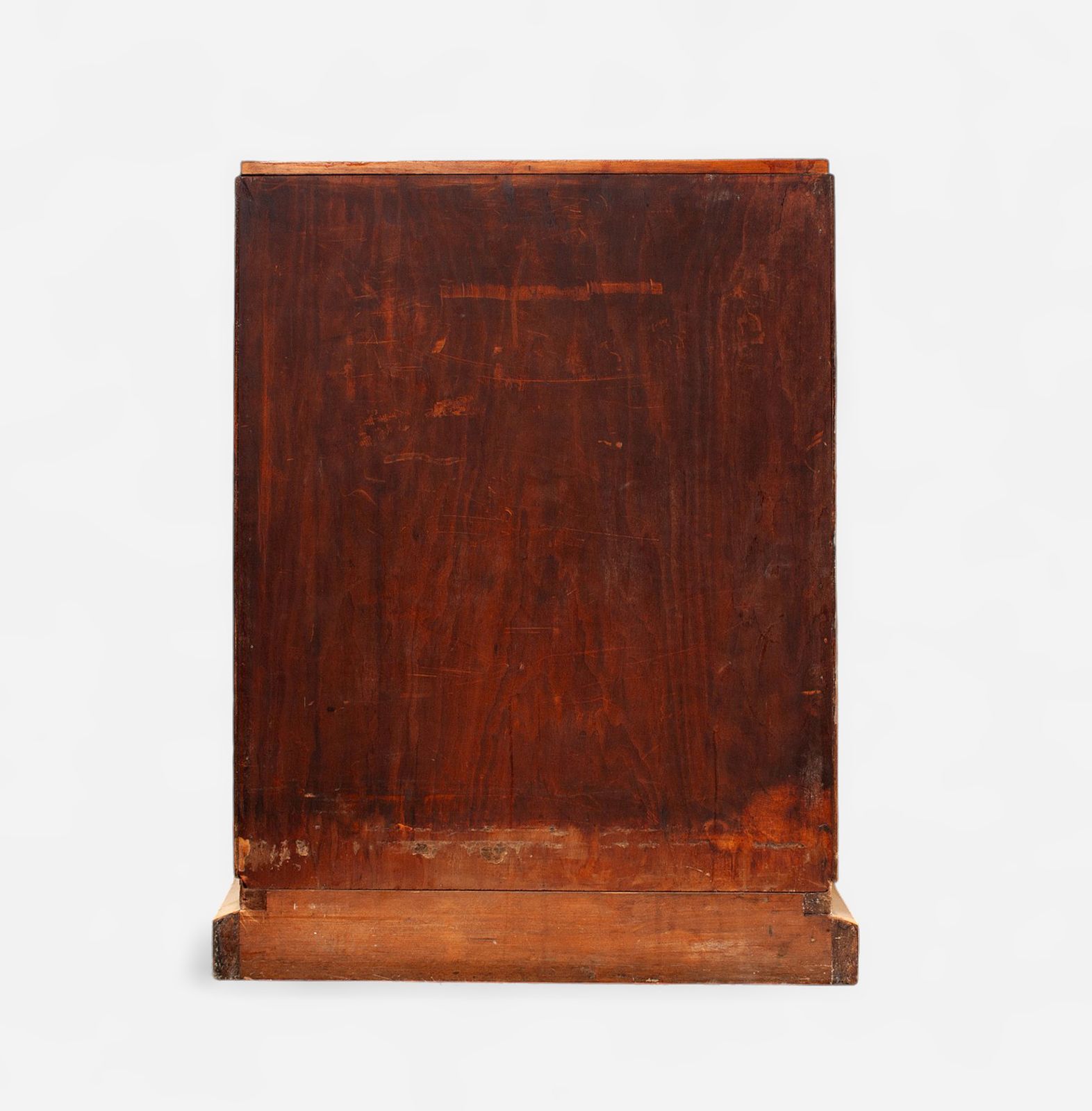 Mid 20th Century Modern Parchment Covered Wood Dry Bar Storage In The Style Of Jean Charles Moreux, France photo for sale