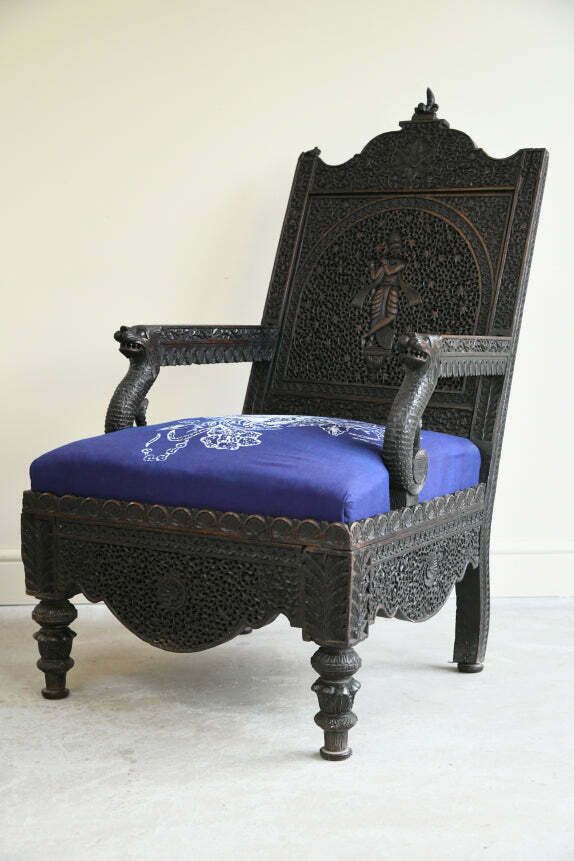 Anglo Burmese Armchair, Early 20th Century photo Furniture