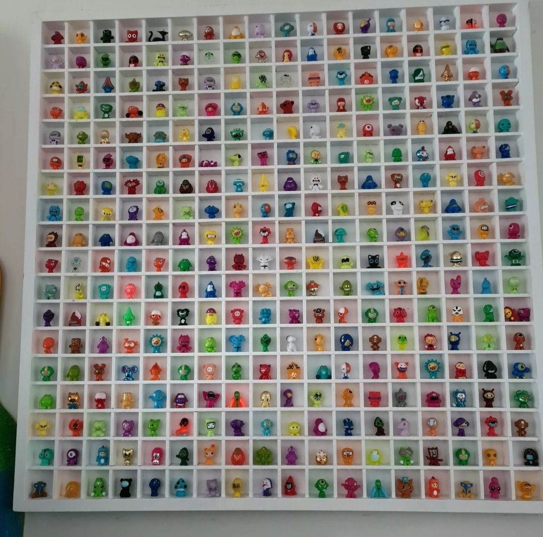 Bespoke Handcrafted Display Board And 324 Gogo Crazy Bones Figures