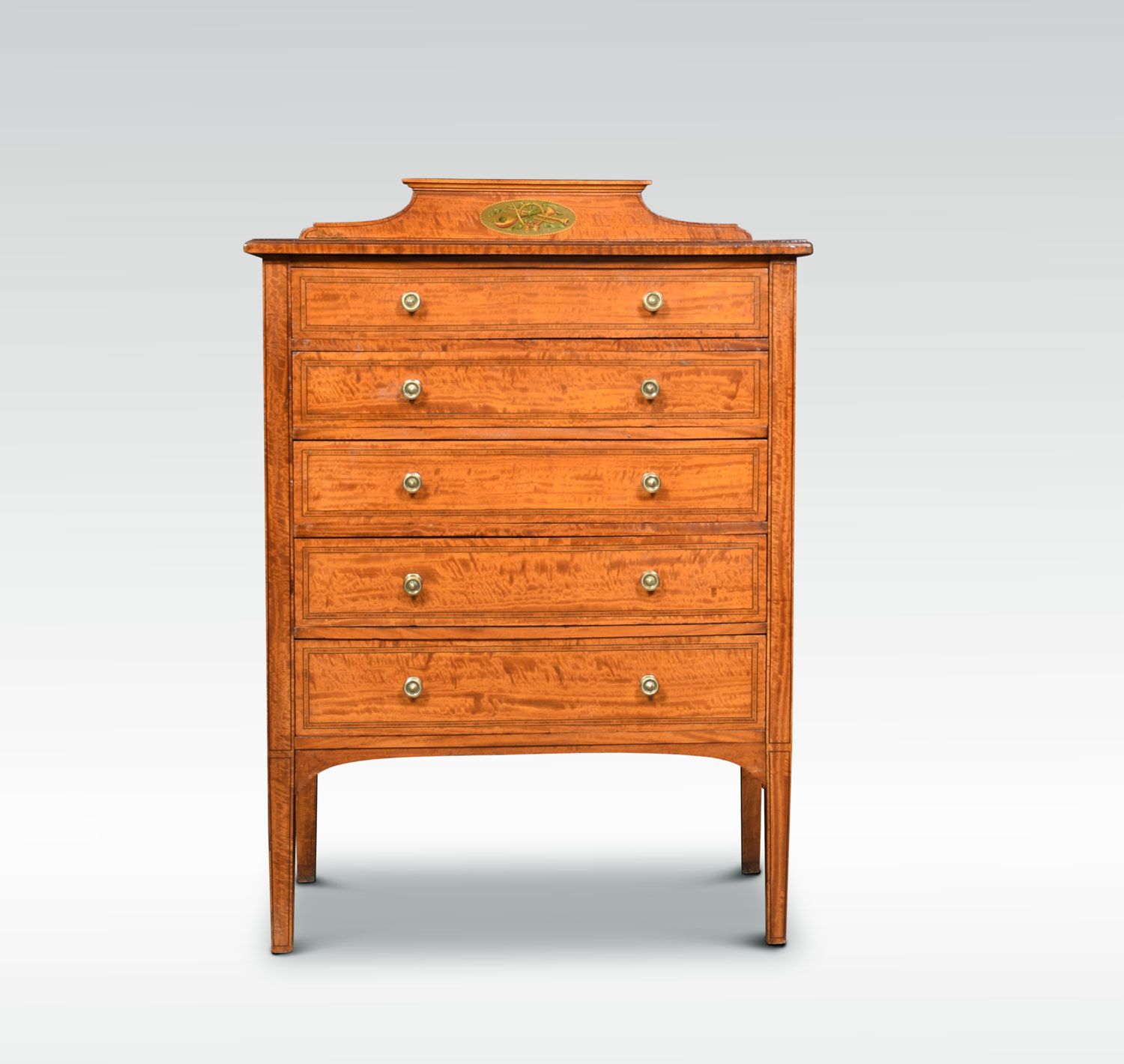 Satinwood Inlaid Music Chest photo furniture
