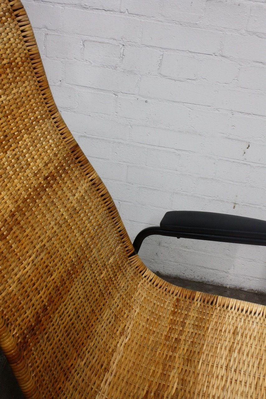 1960s Cane Lounger And Foot Stool By Alf Svensson For Ljungs Industrier Ab photo 600.0