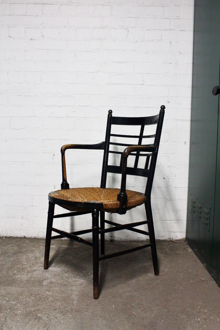 An Ebonised Ash Sussex Chair By Morris & Co photo 750.0