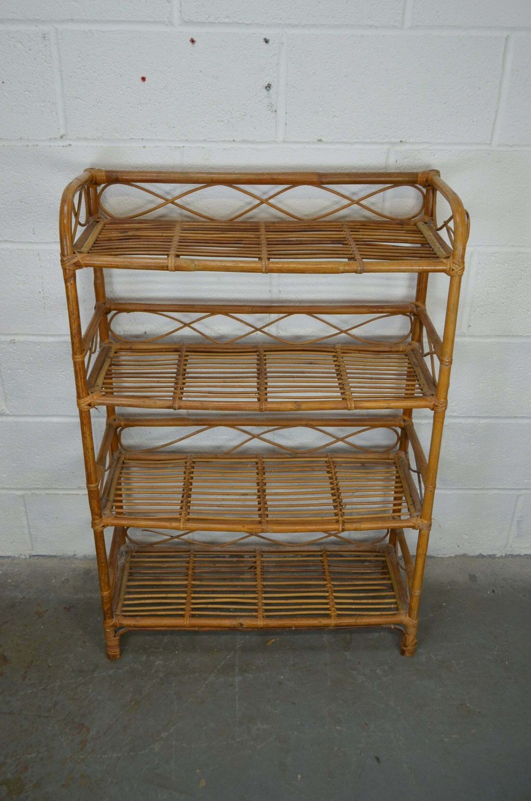 Vintage Bamboo Bookshelf, Mid 20th Century photo furniture
