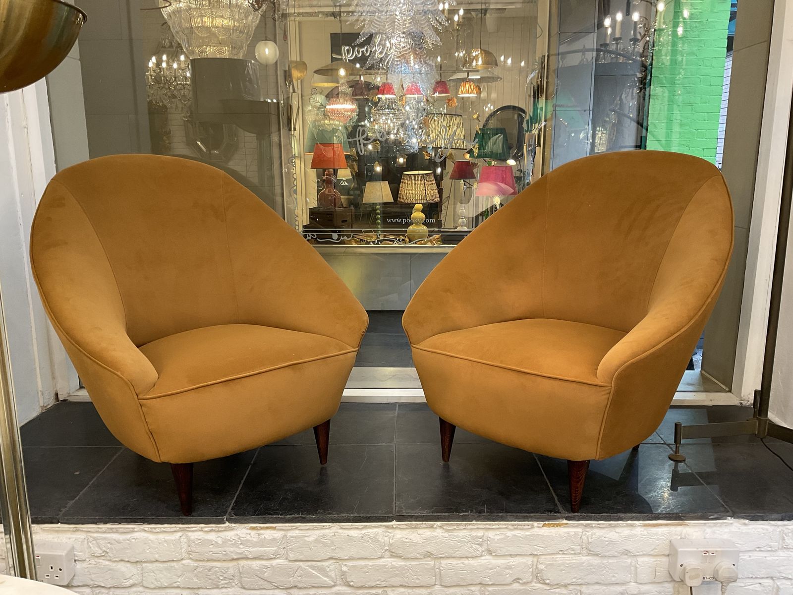 Italian 1935 40 Pair Of Armchairs By Gio’ Ponti photo furniture