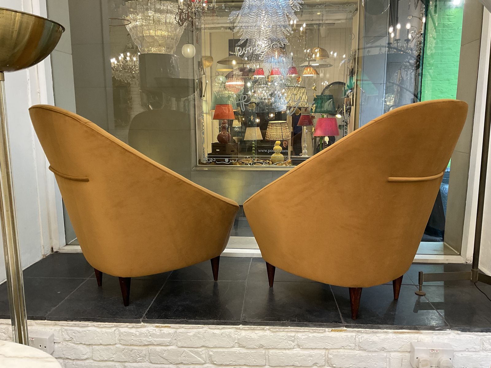 Italian 1935 40 Pair Of Armchairs By Gio’ Ponti photo for sale