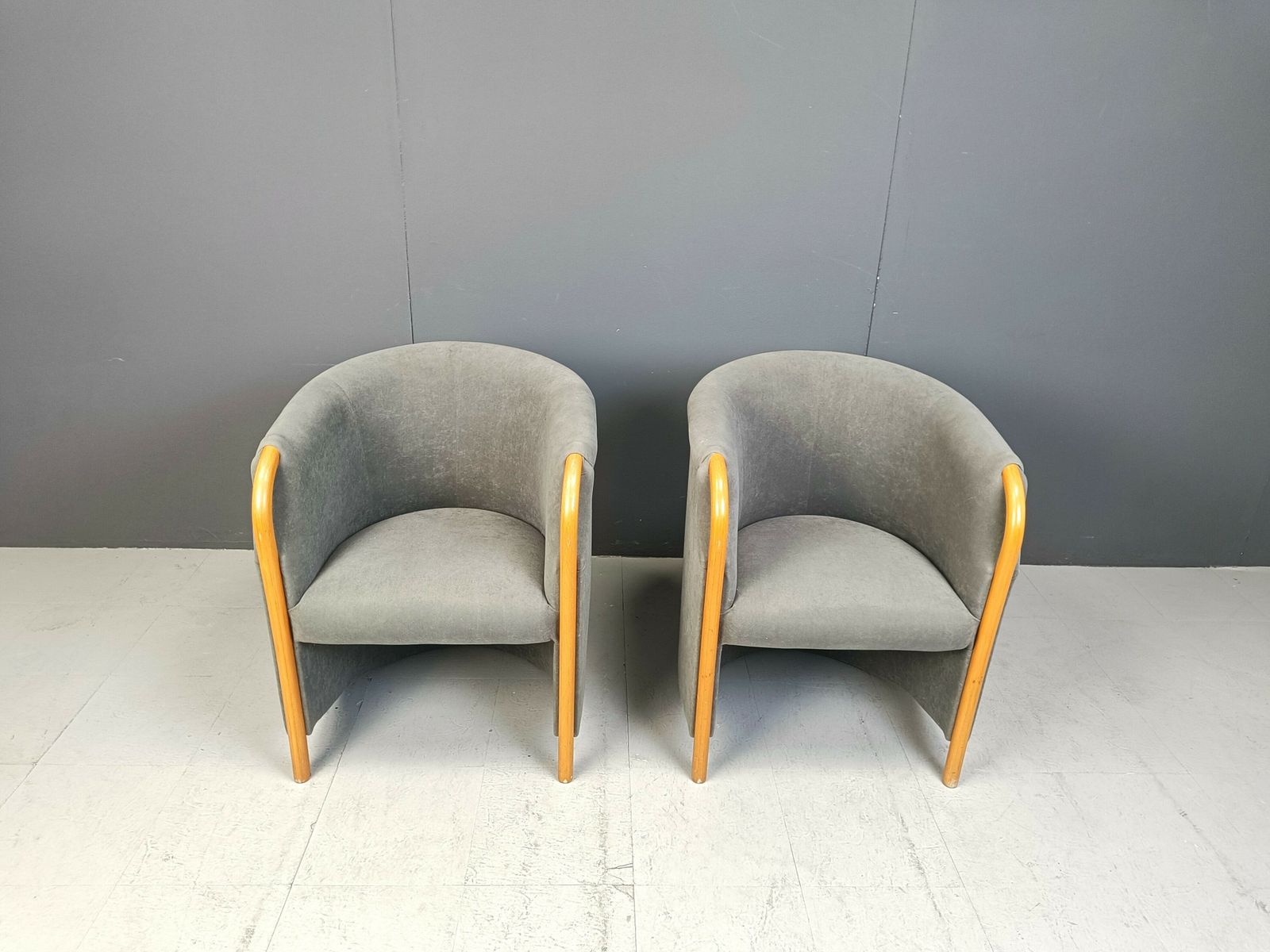 Pair Of Italian Armchairs, 1980s photo vinterior
