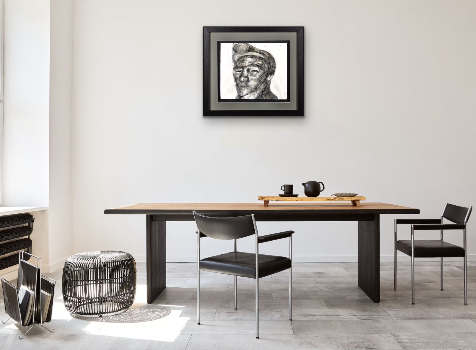 Jack Crabtree B.1938. Welsh Coal Miner. Mixed Media. Framed 1970s Social Realist Artwork. Coal Mining In South Wales. 20th Century Modern British. photo vinterior