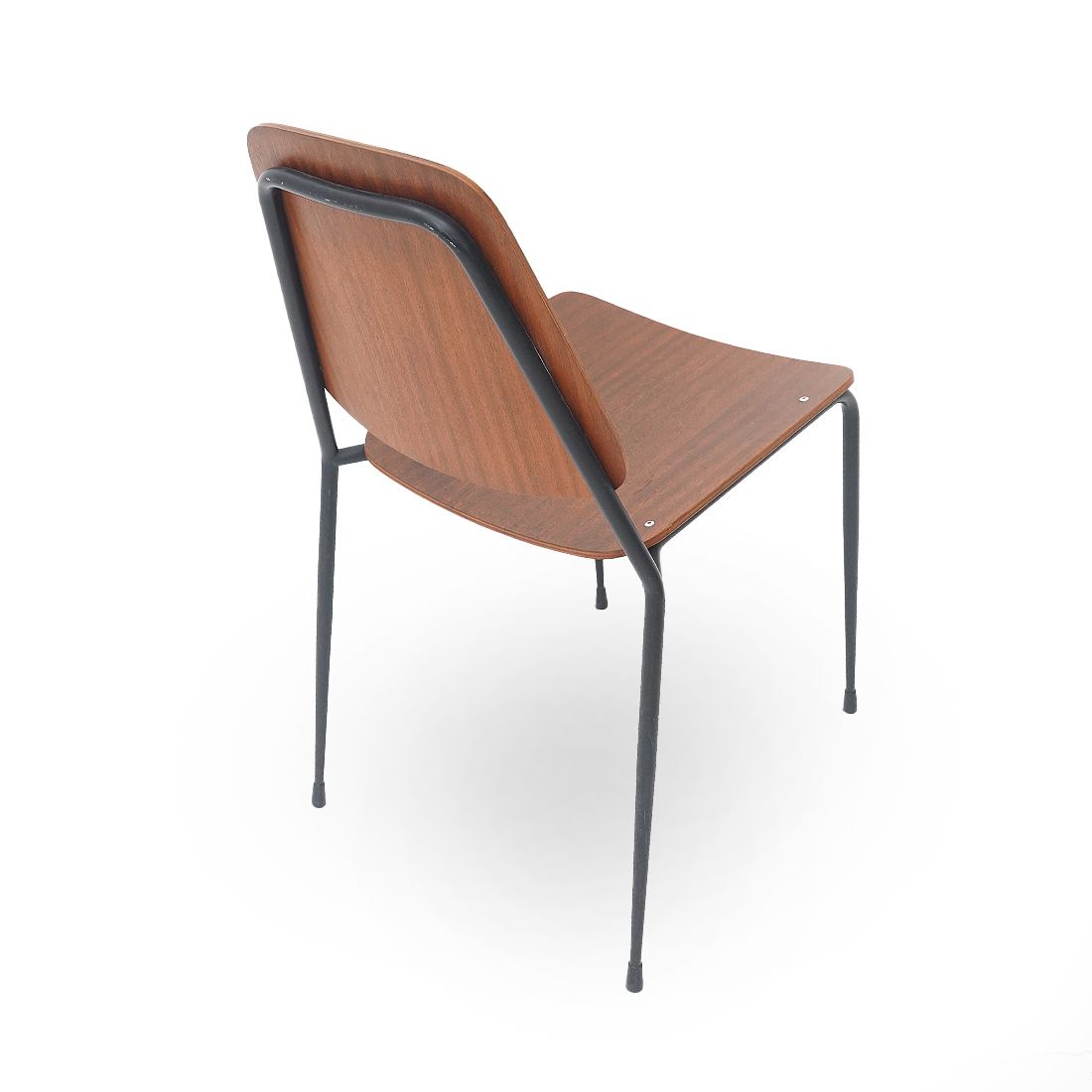 4 Chairs With Seat And Back In Curved Plywood, 1960s photo 750.0