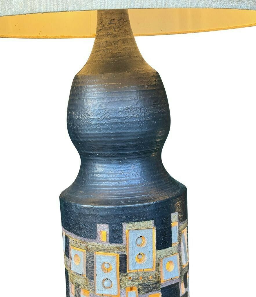 3550.0 A Very Large 1960s Ceramic Lamp By French Ceramicist Georges Pelletier For Accolay Potteries photo