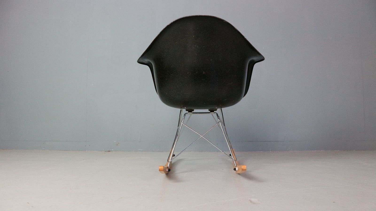 photo for sale Charles & Ray Eames "Rar" Black Original Rocking Chair, 1977