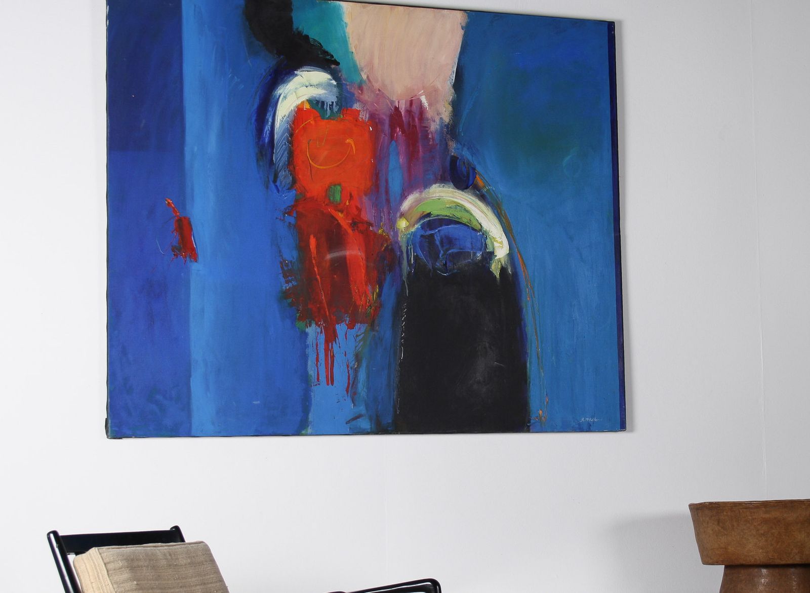 4850.0 A Large Abstract Oil On Canvas Painting By Robert K Mckellar (1945 2009) photo