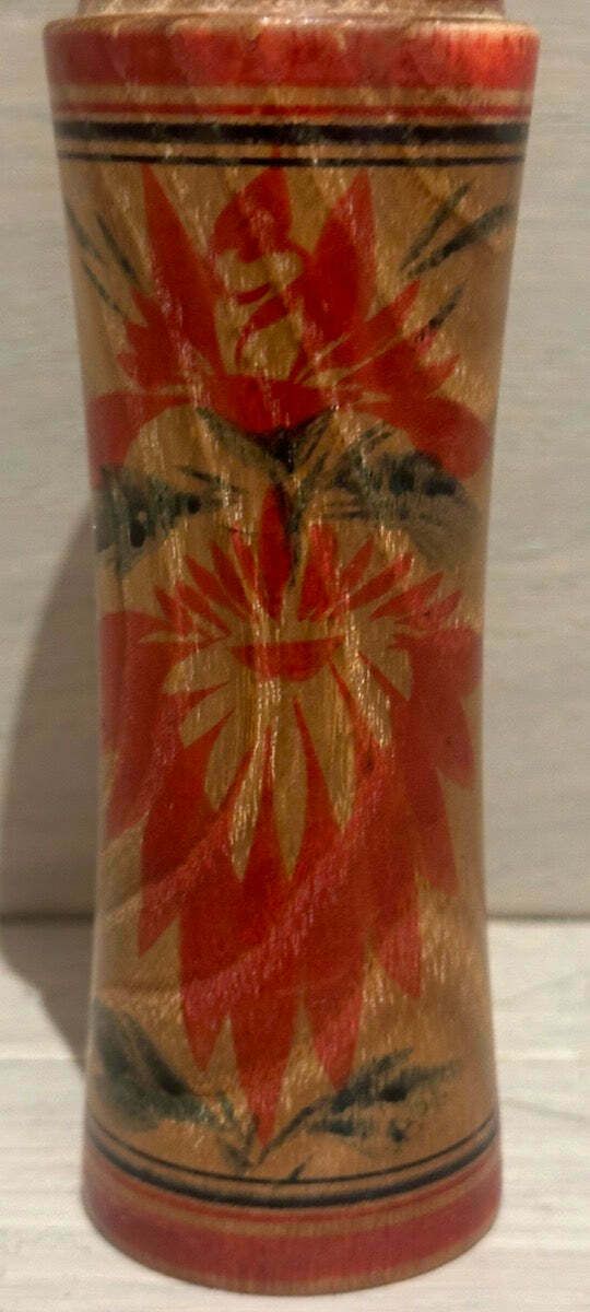 Small Vintage Grained Japanese Traditional Kokeshi Doll photo 65.0