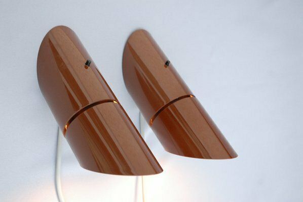 Phister Wall Lamps By Hans Due For Fog & Mørup, 1970s, Set Of 2