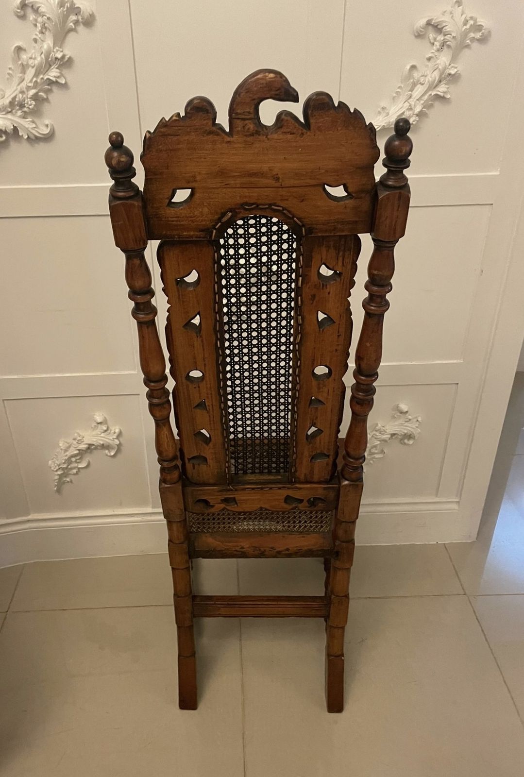 Set Of 4 Antique 19th Century Quality Carved Walnut Dining Chairs photo furniture